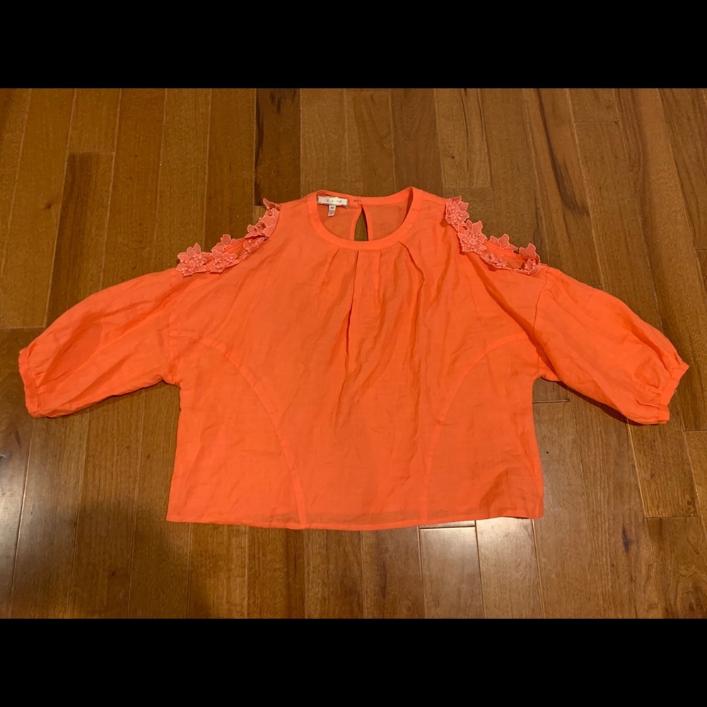 Anthropologie cold shoulder top